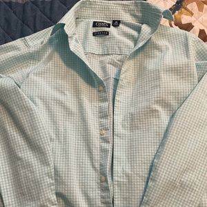 Boys Chaps Dress Shirt Teal Blue